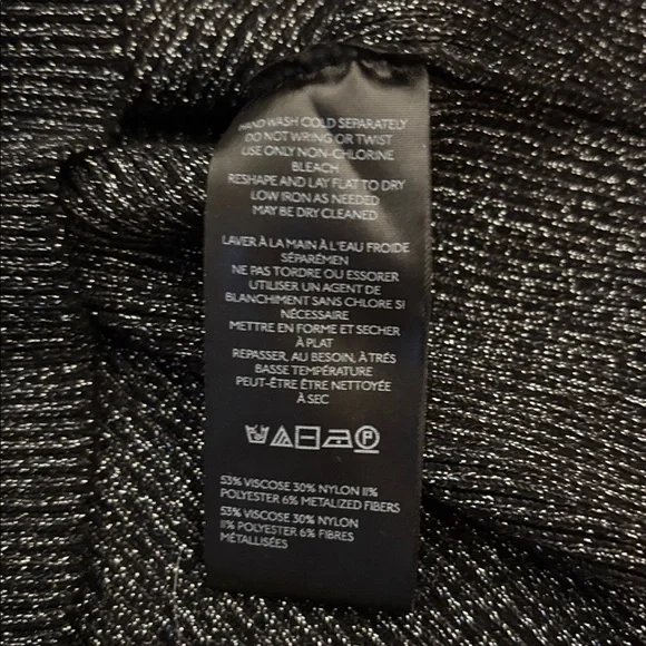 NWT Anthropologie Black Ruffle sleeveless sweater top - Picture 9 of 9